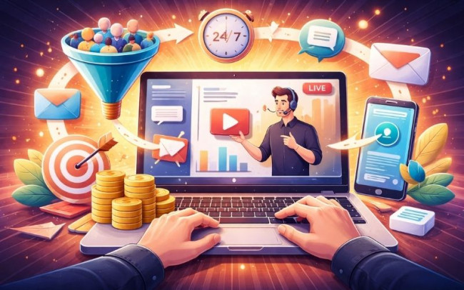 Продающий вебинар под ключ: как автоматизировать путь от регистрации до оплаты